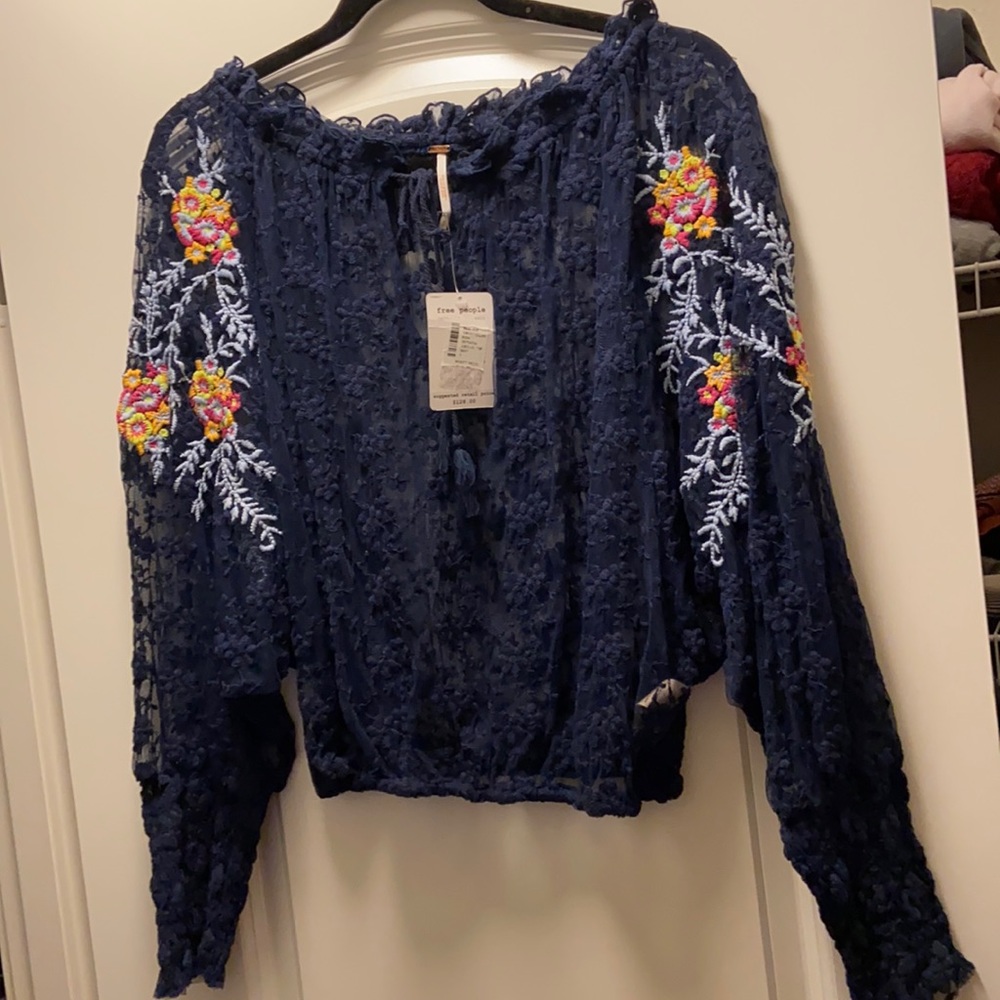 NWT free people peasant blouse